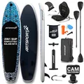 ARTSPORT® Stand Up Paddling Board Set Deep Ocean aufblasbar 320 cm - inkl. Sitz, Action-Cam Halterung & Zubehör, 150 kg, SUP-Board