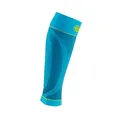 Bauerfeind Kompressions-Wadenbandage „Sports Compression Sleeves Lower Leg“, 1 Paar Sleeves für die Waden, Unisex, Beinstulpen für Ball- & Ausdauersportarten, Rivera, M extra lang