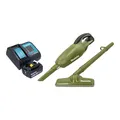 Makita DCL 180 STO Akku Staubsauger 18 V 0,65 l Olive + 1x Akku 5,0 Ah + Lader