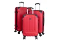 Trendyshop365 Hartschalen-Trolley Hartschalen-Kofferset 3tlg Catalina mit Doppelrollen, Zahlenschloss, Doppelrollen, 2 Tragegriffe