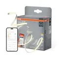 Osram SMART WIFI COB flexibler LED-Lichtstreifen, 3M, WLAN steuerbar, warmweiß/kaltweiß, mit Fernbedienung, COB-Technologie für gleichmäßig helles Licht, 14W, IP20, LED nicht austauschbar, dimmbar