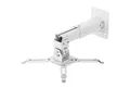 ONKRON Beamer-Deckenhalterung bis 10 kg, höhenverstellbar, K3A-W, (bis 300 Zoll, schwenkbar, neigbar, Wand und Decke, ausziehbar, Kabelmanagement)
