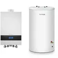 Buderus Gas-Brennwert Logaplus-Paket W22 GB172i.2 15 kW H-Gas Speicher S120 Bedieneinheit BC400