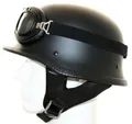 Stahlhelm Wehrmachtshelm mit Brille Motorradhelm Oldtimer Tarn Helm Camouflage