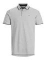 JACK & JONES Male Poloshirt Klassisches XXLLight Grey Melange