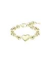 HBJ BOSS Jewelry Gliederarmband für Damen Kollektion HONEY LOVE in Gelbgold mit einem Herz-Anhänger - 1580639