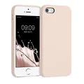 kwmobile Hülle kompatibel mit Apple iPhone SE (1.Gen 2016) / iPhone 5 / iPhone 5S Hülle - Silikon Handy Case - Handyhülle weiche Oberfläche - kabelloses Laden - Coconut Swirl
