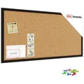 ALLboards Pinnwand ALLboards Pinnwand mit Farbigem Holz Rahmen Korktafel schwarz 80 cm x 40 cm