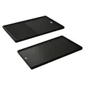ENDERS Grill-Wendeplatte "Switch Grid", Emailliertes Gusseisen, HxLxT: 1,5 x 43 x 31,5 cm - schwarz