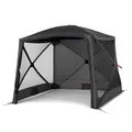 qeedo Quick Hub Square Faltbarer Pop Up Pavillon 2x2m mit Schnellaufbau & UV-Schutz - wasserabweisender Camping Pavillon mit Sturmleinen & robusten Stahlheringen