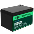Green Cell AGM Batterie 12V 14Ah Faston F2 6,35mm 151x98x95mm UPS
