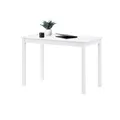hagge home Skandinavisch Holz Schreibtisch - Kleiner Tisch, Esstisch, Computertisch, Küchentisch, Office Desk, PC Tisch, Homeoffice, Esszimmertisch, Wohnzimmertisch, Arbeitszimmertisch - 110x60 Weiß