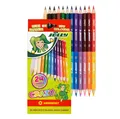 Superstick Crazy Buntstifte Farbstifte | 24 Farben mit 12 Farbstiften | Kinde...
