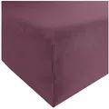 Erwin Müller Spannbettlaken Spannbettlaken "Murnau", Jersey, Gummizug: Rundumgummi, (1 Stück), Single-Jersey Uni rot 90-100 cm x 210-220 cm