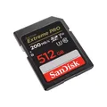 Extreme PRO 512 GB SDXC (schwarz, UHS-I U3, Class 10, V30) SDSDXXD-512G-GN4IN (0