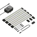 ledscom.de LED Unterbau-Leuchte Siris, Touch-Dimmer, flach, 30cm, je 370lm, weiß, 4er Set