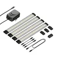 parlat LED Unterbau-Leuchte Siris, Touch-Dimmer, flach, 30cm, je 370lm, weiß, 4er Set