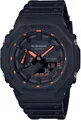 G-SHOCK Chronograph, Quarzuhr,Armbanduhr,Herrenuhr,digital,bis 20bar wasserd. Resinarmband orange-schwarz