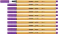 Fineliner - STABILO point 88 - Pack of 10 - Lilac