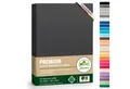 leevitex® Spannbettlaken Spannbettlaken Premium Elasthan, Gummizug: rundum, blickdicht, Anti-Pilling, 97% Baumwolle, 3% Elasthan, 40 cm Steg