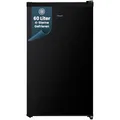 homeX Gefrierschrank, Tiefkühlschrank klein - 60L Nutzinhalt, 4-Sterne Gefrieren, Freezer kompakt, Gefrierschränke freistehend, Temperaturregelung, wechselbarer Türanschlag, leise, schwarz, FS1016-B