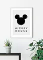 Komar Bild Mickey Mouse Silhouette, Disney (1 St), Wandbild zur Dekoration im Kinderzimmer - ohne Rahmen