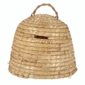 Bienenstock, Bienenkorb Bienenhotel Bienenhaus mit Einfluglöchern aus Stroh 42cm