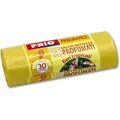 FRIO - Packung mit 15 parfümierte Müllbeuteln, 30 l, TROPISCHE BLUMEN- 52 x 58 cm, Farbe Gelb - Premium-Abfallbeutel, extra strapazierfähig, super robust, duftende