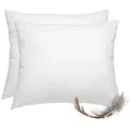 wometo Federkissen Home, in über 10 Größen, Füllung: Federn, Bezug: Baumwolle, Doppelset, OEKO-TEX®, Kissenfüllung Bezug Baumwolle & 100% Federn weiß 40 cm x 50 cm
