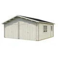 PALMAKO Blockbohlen-Garage, BxT: 575 x 510 cm (Außenmaße), Holz - braun