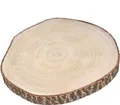 Holz Baumscheibe natur XL - 40-45 cm - Deko Holz Scheibe - Modell: XL