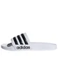 adidas Unisex Adilette Shower Slides Slipper, Cloud White / Core Black / Cloud White, 44.5 EU