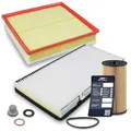 BESTPRICE Inspektionspaket Filterset mit 1x Ölfilter, 1x Innenraumfilter (Partikelfilter), 1x Luftfilter, Kompatibel mit NISSAN PRIMASTAR (X83), OPEL VIVARO A, RENAULT TRAFIC II