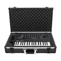 Analog Cases Unison Case für Korg Minilogue/Minilogue XD oder vergleichbare Synthesizer (Transportkoffer, Eckschutz aus Aluminium, gepolsterter Deckel mit Tragegriff), Schwarz