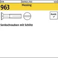 Senkschraube DIN 963 Schlitz M3x 25 Messing 200 Stück