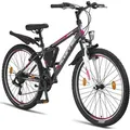 Licorne Bike Guide Premium Mountainbike Shimano,Zoll:26;Farbe:Anthrazit/Rosa - Grau