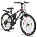 Licorne Bike Guide Premium Mountainbike in 20, 24, 26, 27.5 und 29 Zoll Fahrrad für Mädchen Jungen Herren und Damen (26 Zoll, Anthrazit)