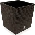 Rato-Topf 64 Liter mit Pflanzschale in der Farbe mocca 40 x 40 x 41 cm.