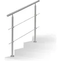 Relaxdays Treppengeländer (Edelstahl) (4052025970208)