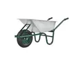 Juskys Schubkarre Garden - 100 Liter - 250 kg - Luftreifen mit Metall Felge - Wanne verzinkt Silber