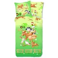 ESPiCO Bettwäsche Sleep and Dream Farm Tiere Pferd Kuh Traktor Huhn Hahn Schaf Katze Bunt Renforcé, Größe:135 cm x 200 cm
