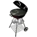 BURI Emaille Kugelgrill Wagen Rollgrill Grillen Gartengrill Standgrill Barbecue