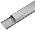 Goobay 90668 Halbrunder Aluminium-Kabelkanal 50 mm, Länge 1,1 m, Silber - zum un