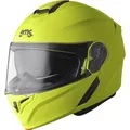 GMS - Motorrad Klapphelm L - Aperio - P/J-Helm mit Sonnenblende fluogelb