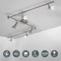 Deckenstrahler - 30W, 2400lm, LED, schwenkbar, GU10, warmweiß, matt-nickel