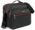 BAG STREET - Arbeitstasche Herren – Flugbegleiter Tasche aus Nylon mit Trolleyhalterung, gepolstertem Schultergurt & mehreren Reißverschlussfächern