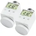 Homematic 2er-Set Funk-Heizkörperthermostat HM-CC-RT-DN für Smart Home / Hausautomation
