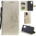 CoverKingz Handy Case kompatibel mit Samsung Galaxy A41 - Handy Cover mit Kartenfach Phonecase - Smartphone Hülle klappbar Motiv Mandala Gold