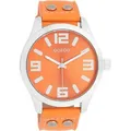 Oozoo Armbanduhr orange Leder Timepieces Damen Analog-Quarzuhr UOC1072A - Orange