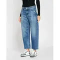 GANG 5-Pocket-Jeans 94IDA cropped blau 30
